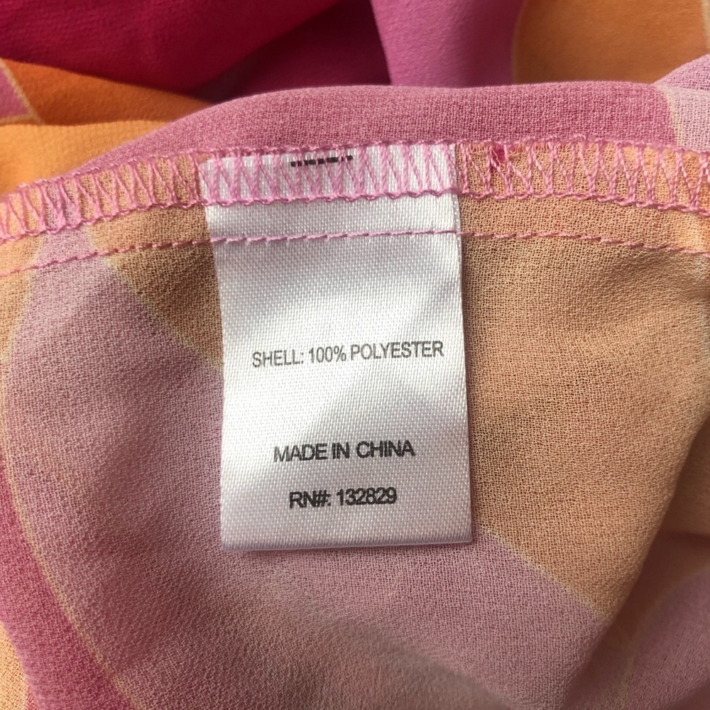 Lovers + Friends Feelin Groovy Romper Size S Pink Sheer Resort Vacation Tropical - Picture 10 of 11